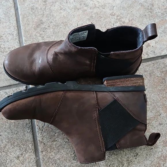 Sorel Waterproof Leather Booties Size 8 For Women - Picture 5 of 9